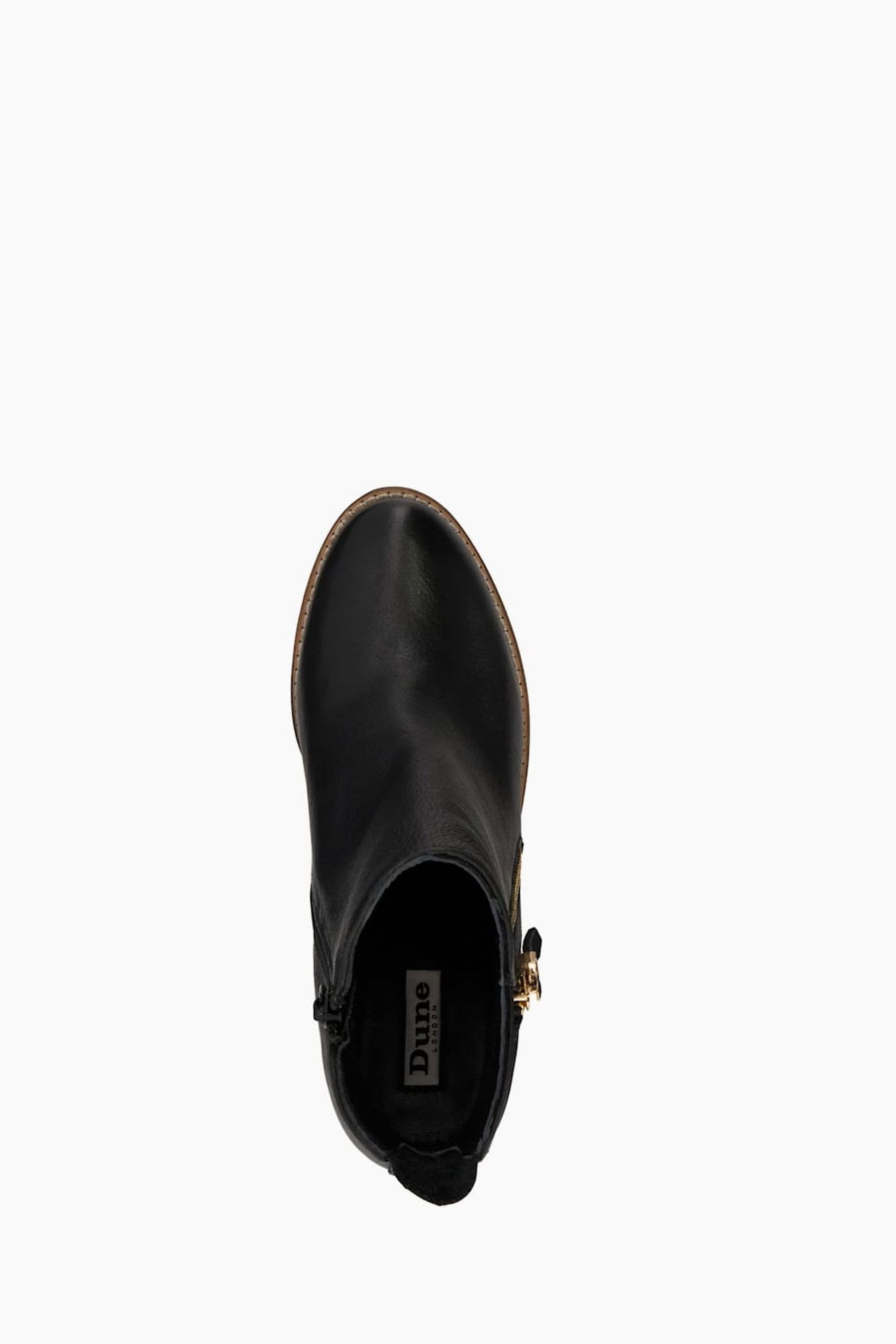 Dune pontoon black leather sale
