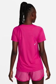 Nike Fushsia Pink Dri-FIT Race Short Sleeve Running Top - Image 2 of 5