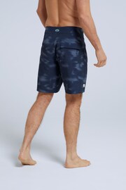 Animal Mens Blue Brett Recycled Printblock Board Shorts - Image 3 of 5