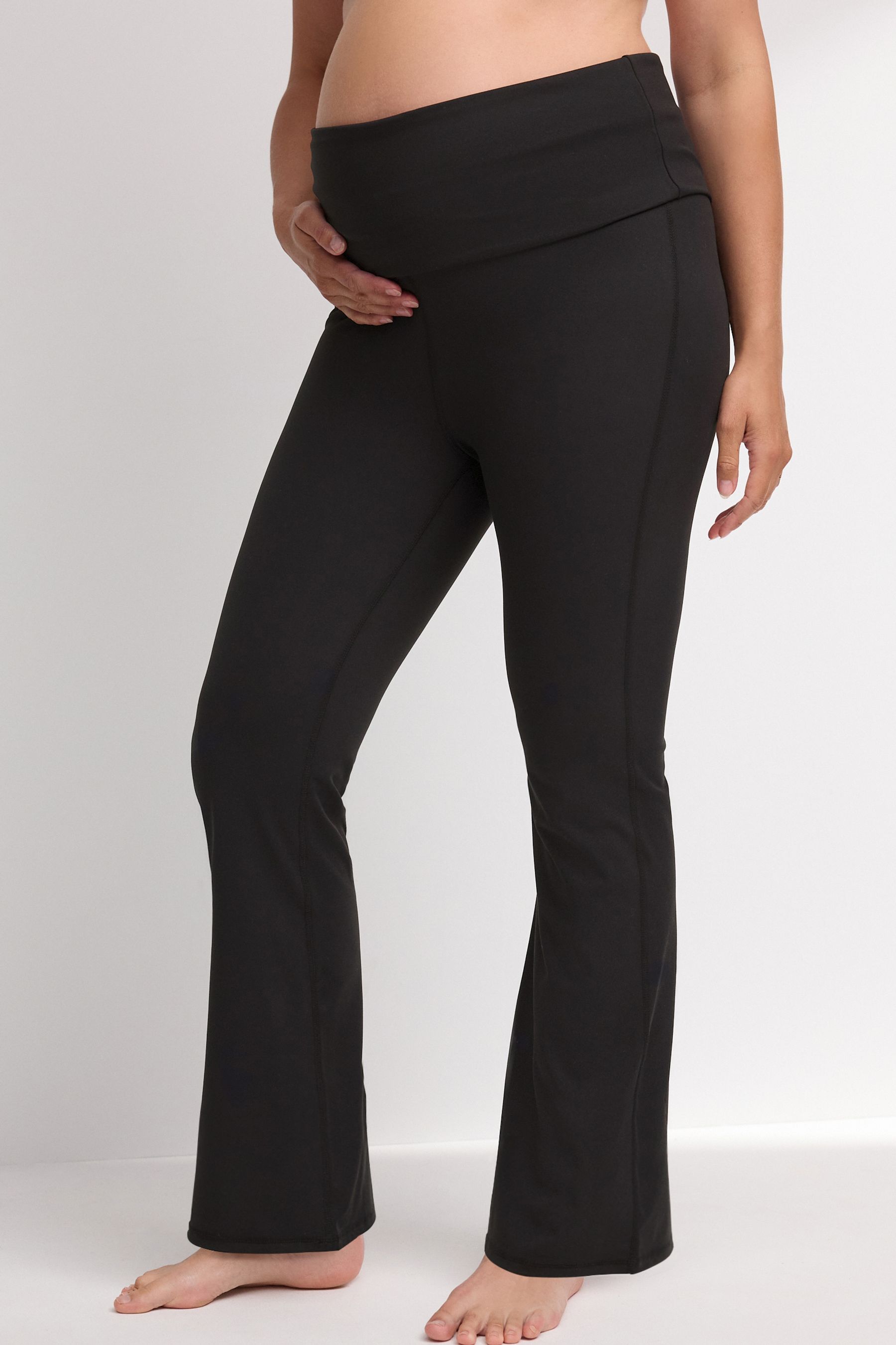 Buy Black Maternity Yoga Flare Leggings from Next Ireland
