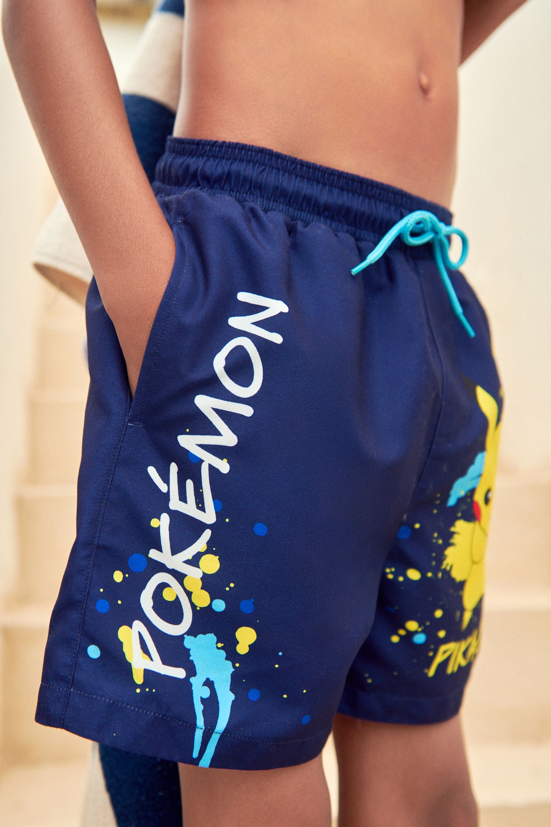 Buy Pokemon Blue Swim Shorts 3 16yrs from the Next UK online shop
