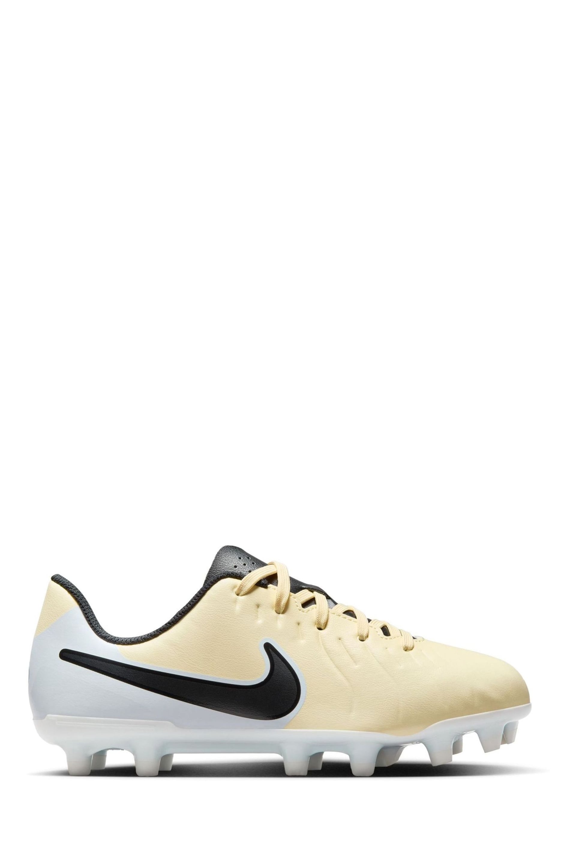 Nike Yellow Jr Tiempo Legend 10 Club Multi Ground Football Boots - Image 3 of 11