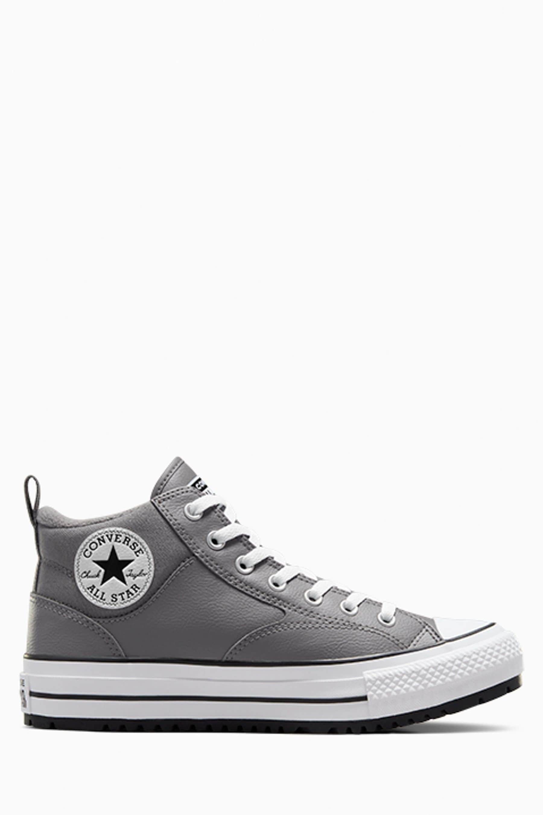Leather converse grey hotsell