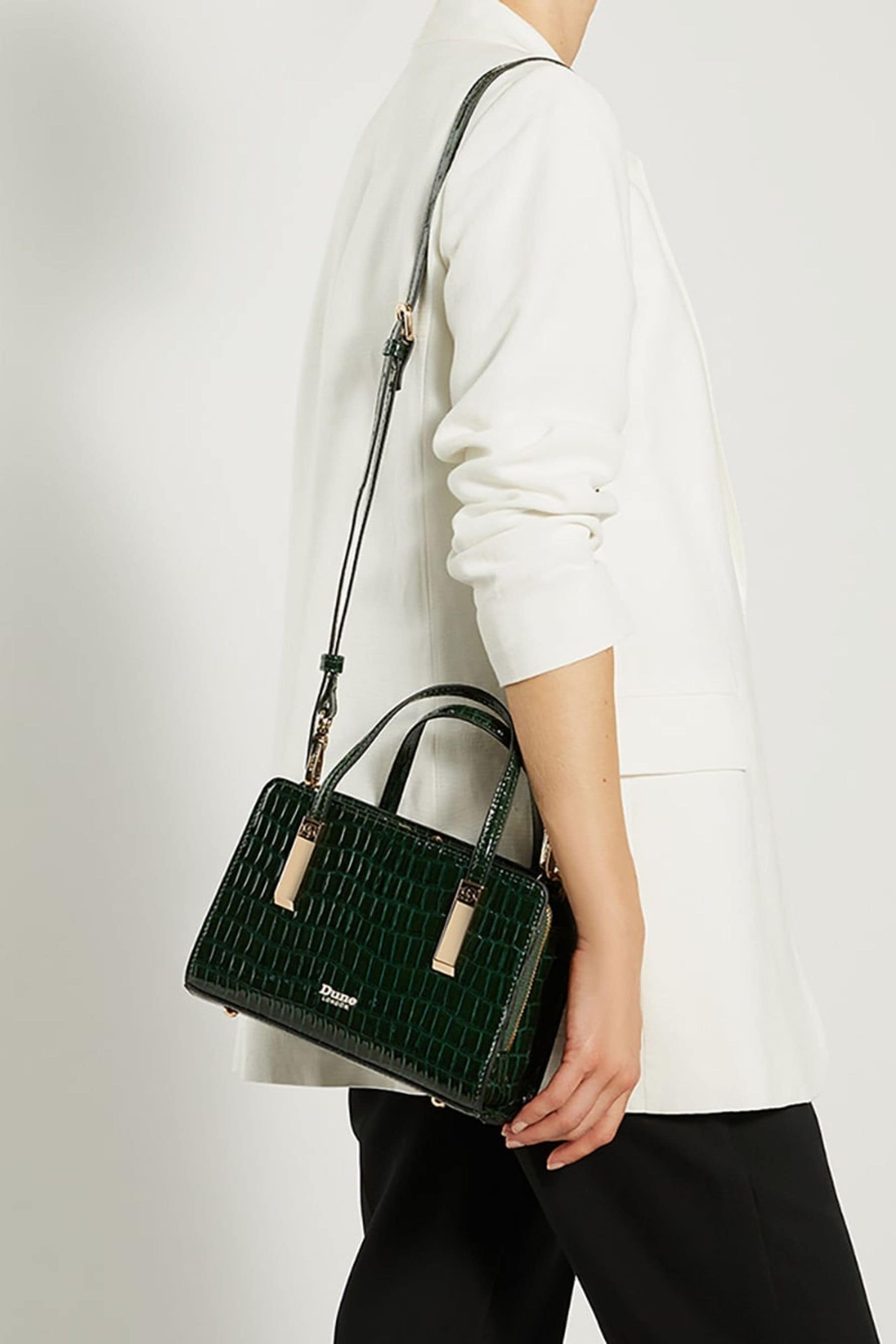 Buy Dune London Green Dinkydenbeigh Mini Branded Handle Tote Bag from Next Ukraine