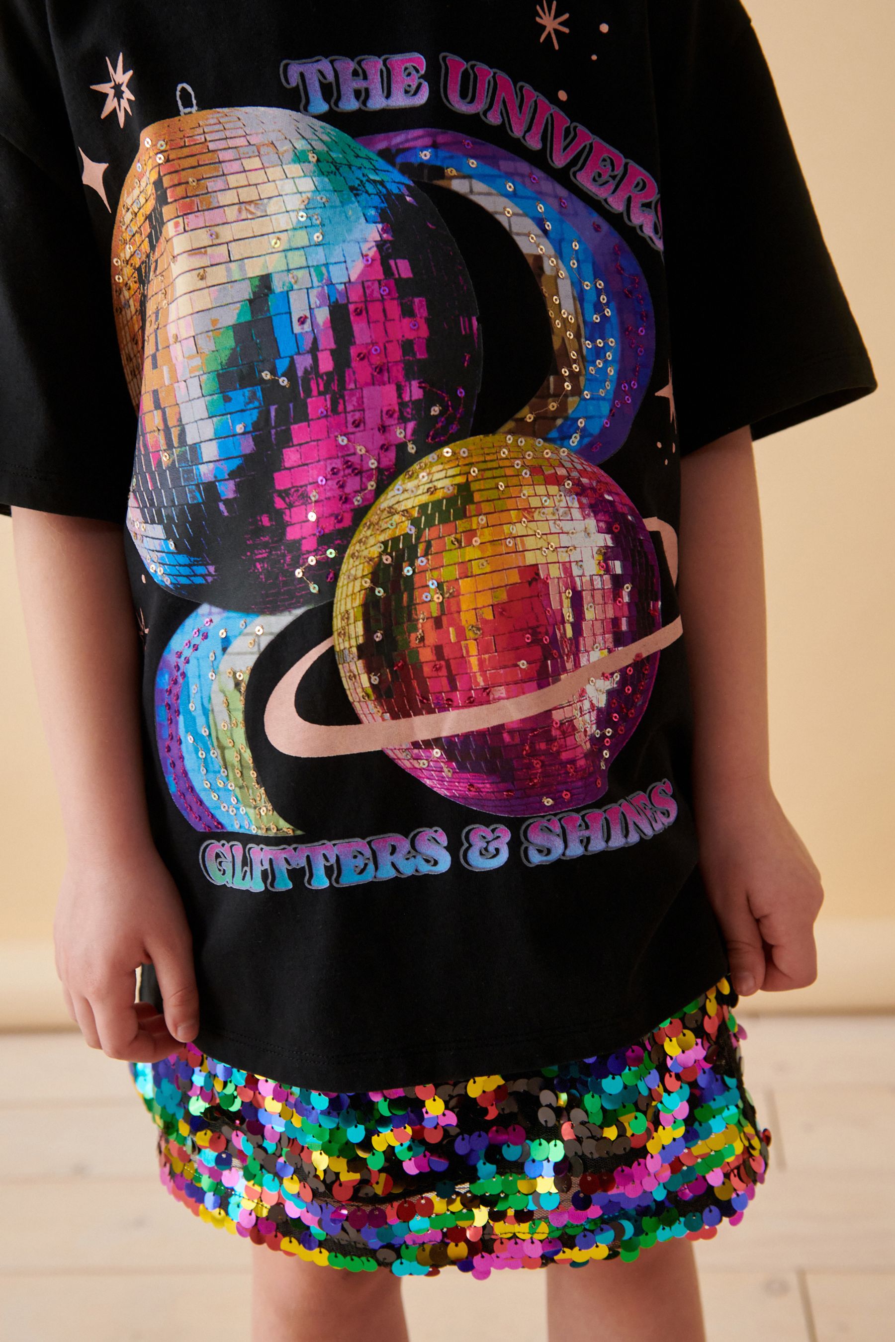Rainbow sequin skirt girl uk 2025