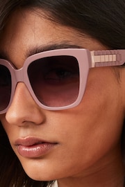 Mink Brown Square Sunglasses - Image 2 of 6