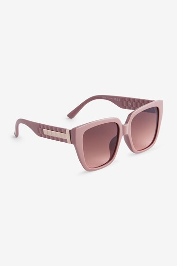 Mink Brown Square Sunglasses
