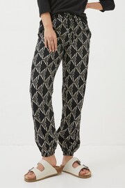 FatFace Black Lyme Mono Geo Trousers - Image 3 of 5