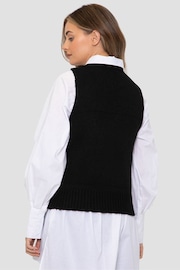 Threadbare Black Crew Neck Jumper Tank Top - Image 2 of 5