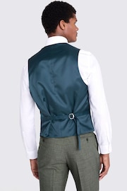 MOSS Green Tailored Fit Puppytooth Performance Waistcoat - Image 2 of 3