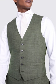 MOSS Green Tailored Fit Puppytooth Performance Waistcoat - Image 3 of 3