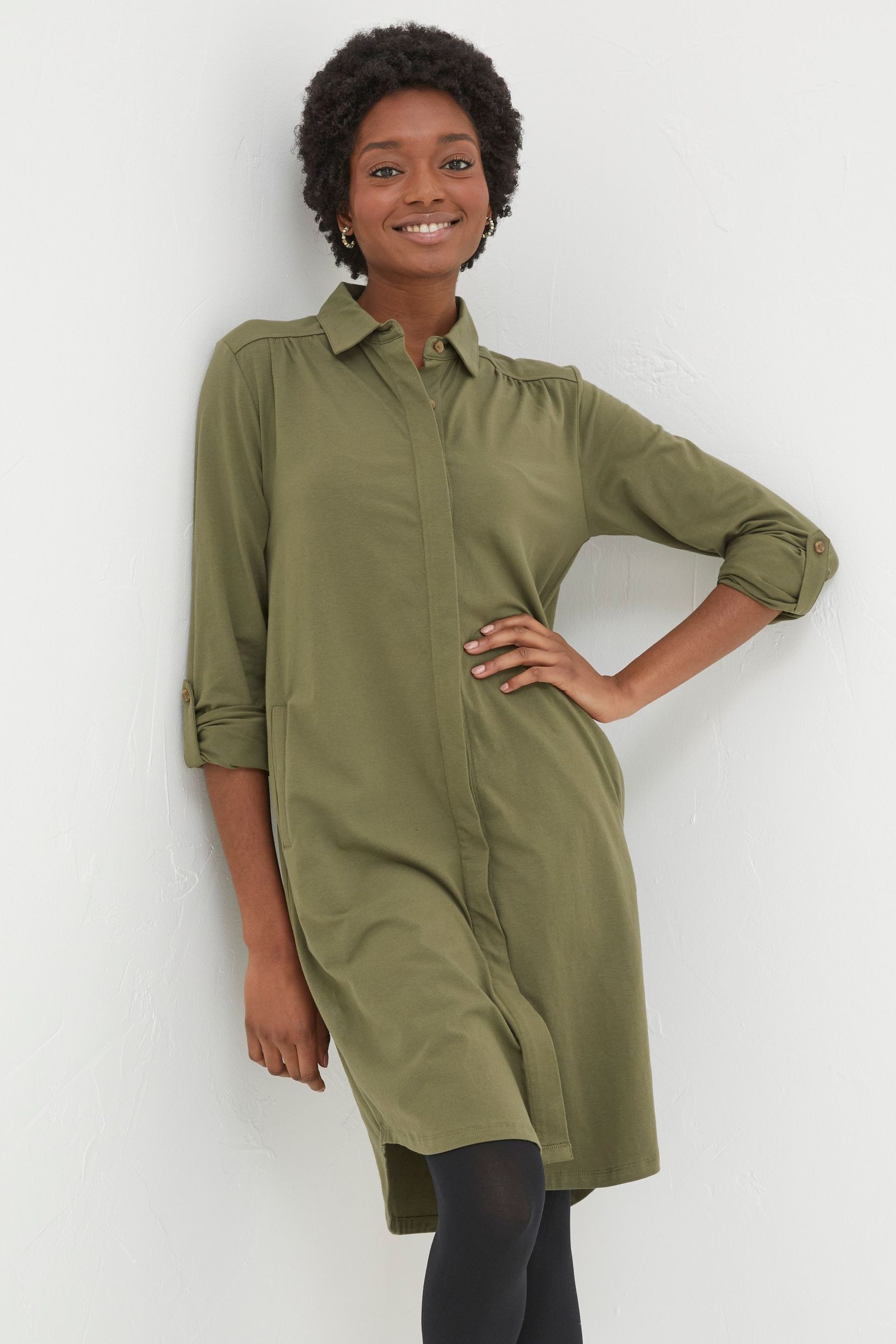 Jersey shirt dress online