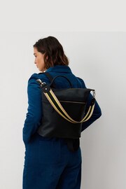 Oliver Bonas Black Stripe Ethel Backpack - Image 2 of 6