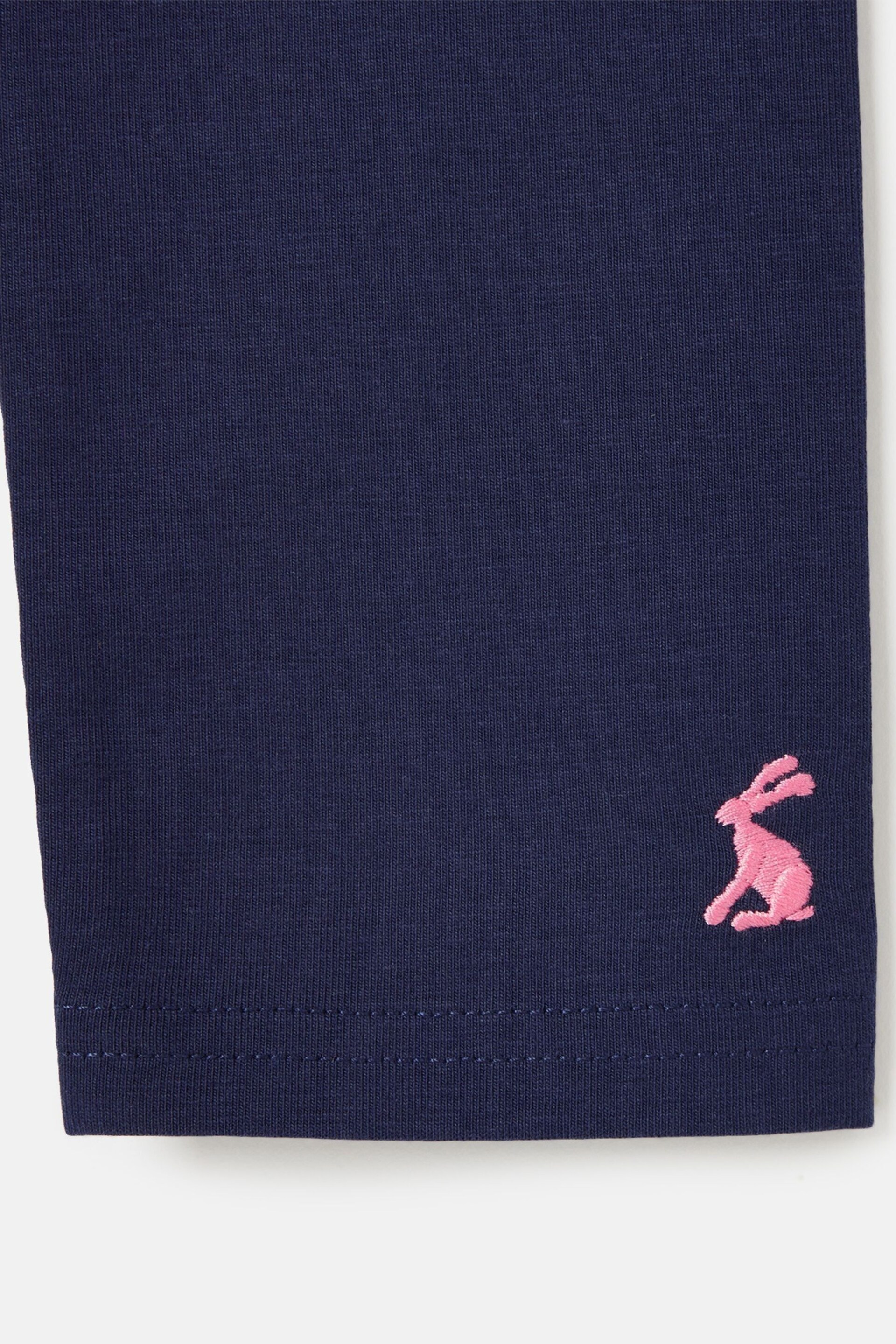 Joules Emilia Navy Jersey Leggings - Image 3 of 5