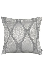 Prestigious Textiles Chrome Grey Treasure Jacquard Feather Filled Cushion - Image 1 of 4