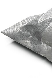 Prestigious Textiles Chrome Grey Treasure Jacquard Feather Filled Cushion - Image 3 of 4