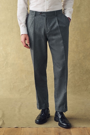 Barbour® Grey Flannel Trousers