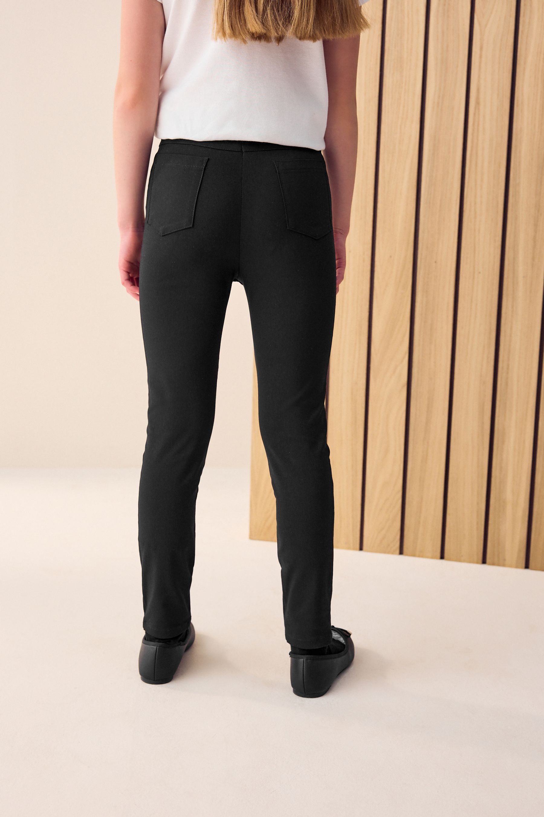 Next girls black school trousers on sale