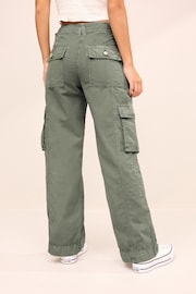 Khaki Green Adjustable Waist Cargo Trousers - Image 4 of 7