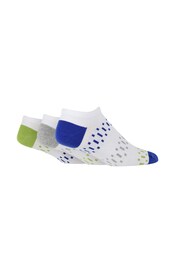 Pringle White Fashion Pop Colour Trainer Socks 3PK - Image 1 of 4