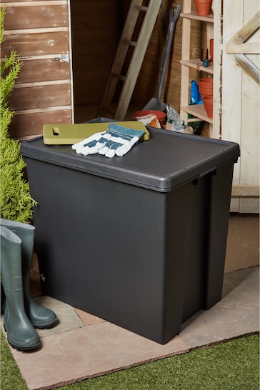 Wham Black Bam 154L Heavy Duty Recycled Storage Box with Lid