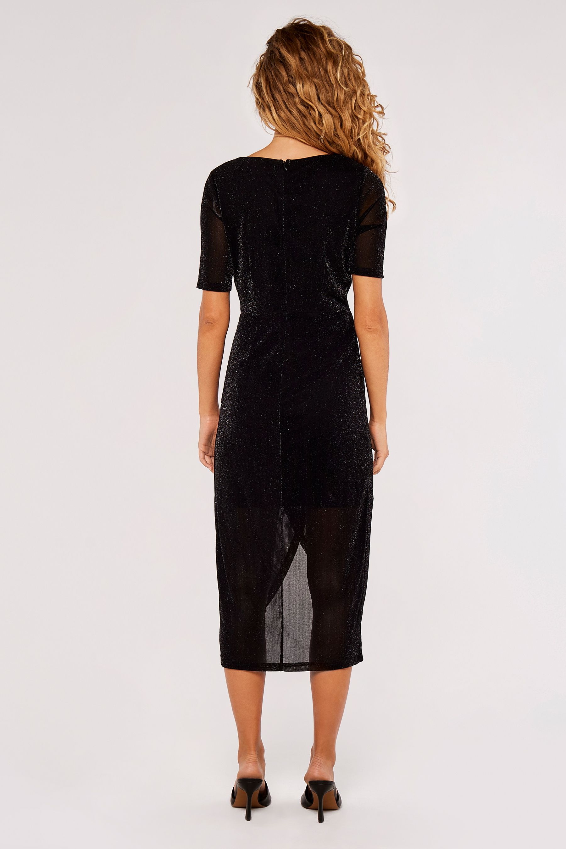 Apricot black lace dress outlet