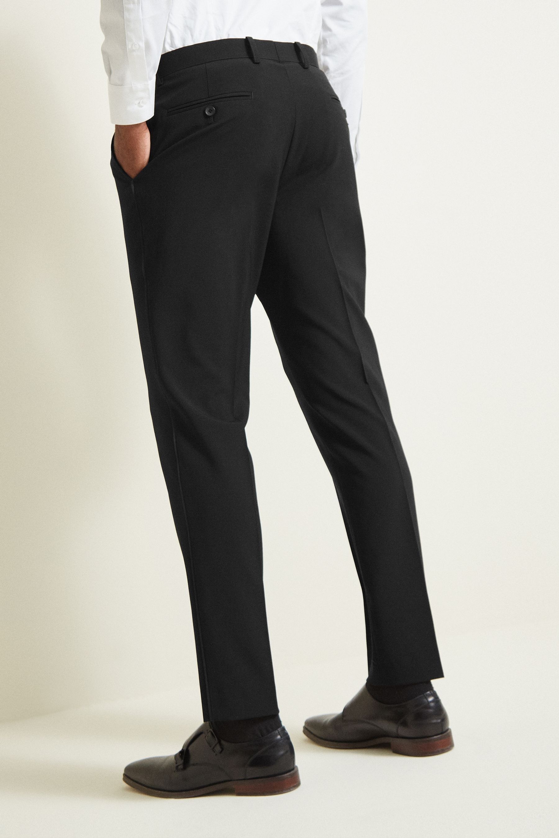 Buy MOSS Tailored Fit Black Dress Trousers from the Next UK online
