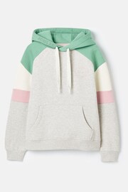 Joules Milbourne Grey, Pink & White Embroidered Hoodie - Image 8 of 8