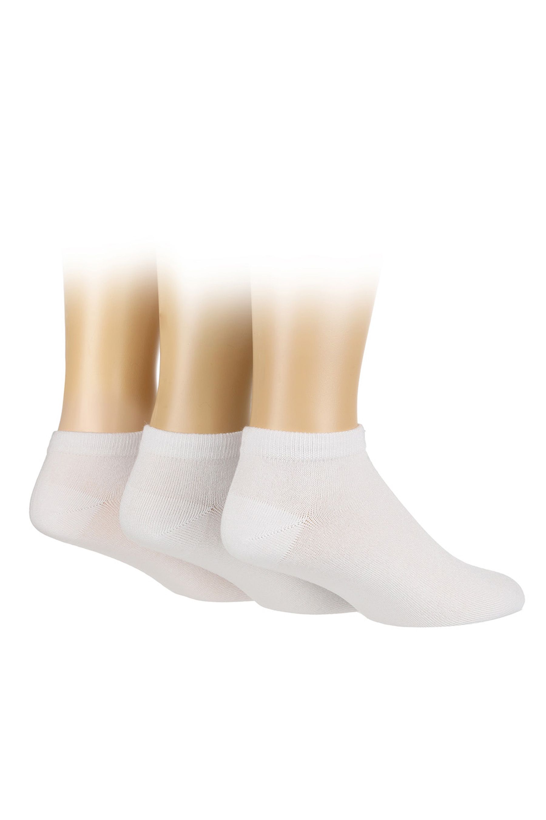 Buy Pringle White Classic Bamboo Trainer Socks 3 Pack from Next Luxembourg