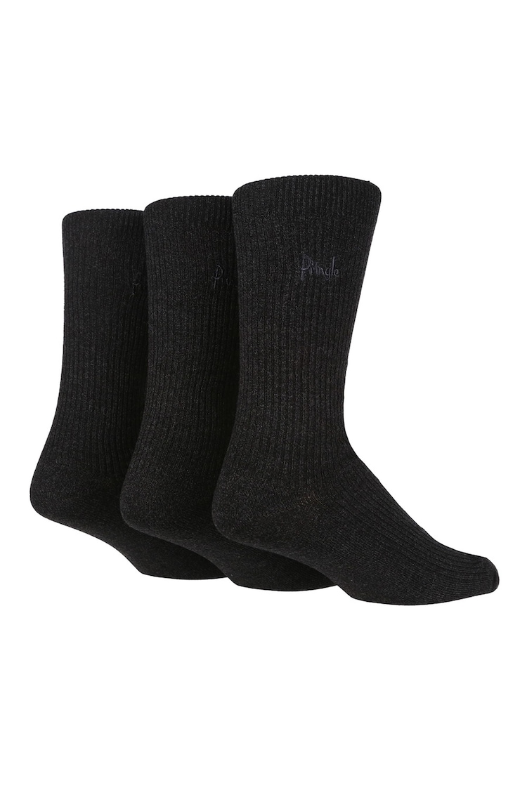 Pringle Black Super Soft Bamboo Lightweight Leisure Socks - Image 2 of 4