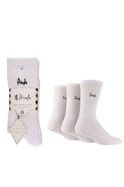 Pringle White Cushioned Sole Bamboo Sports Socks 3 Pack - Image 3 of 5