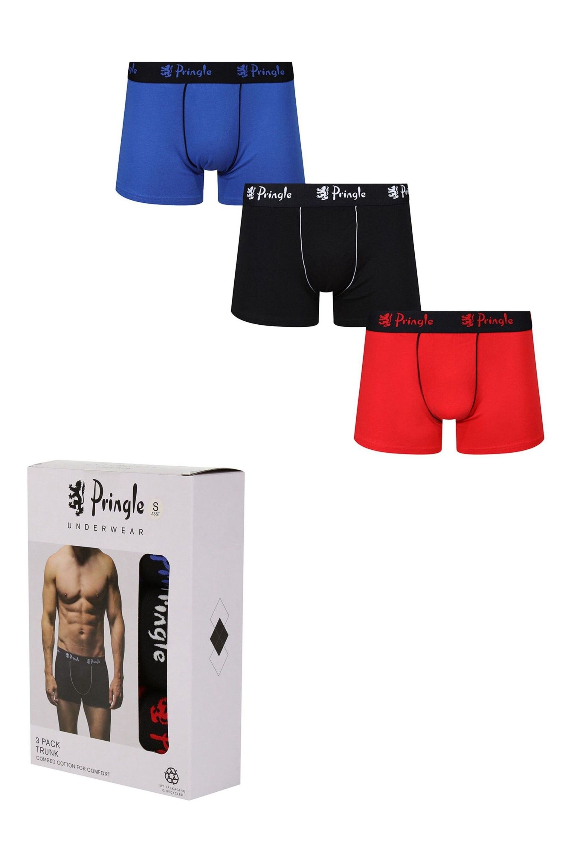 Pringle Blue Pop Colour Cotton Trunks - Image 13 of 15