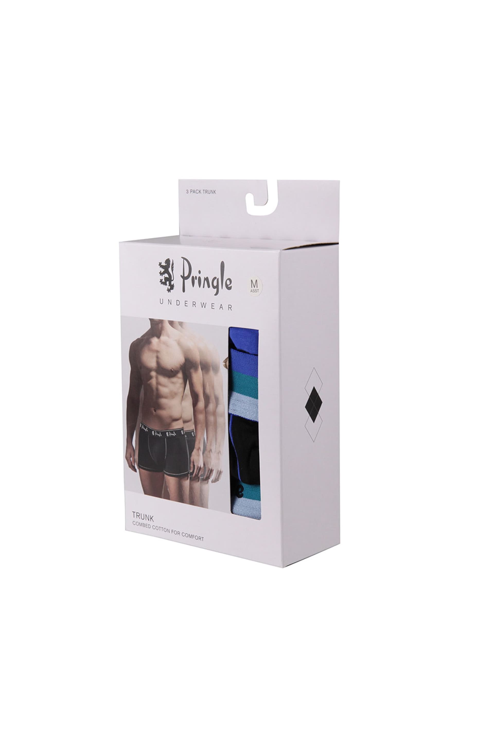 Pringle Blue Fashion Waistband Cotton Trunks - Image 1 of 5