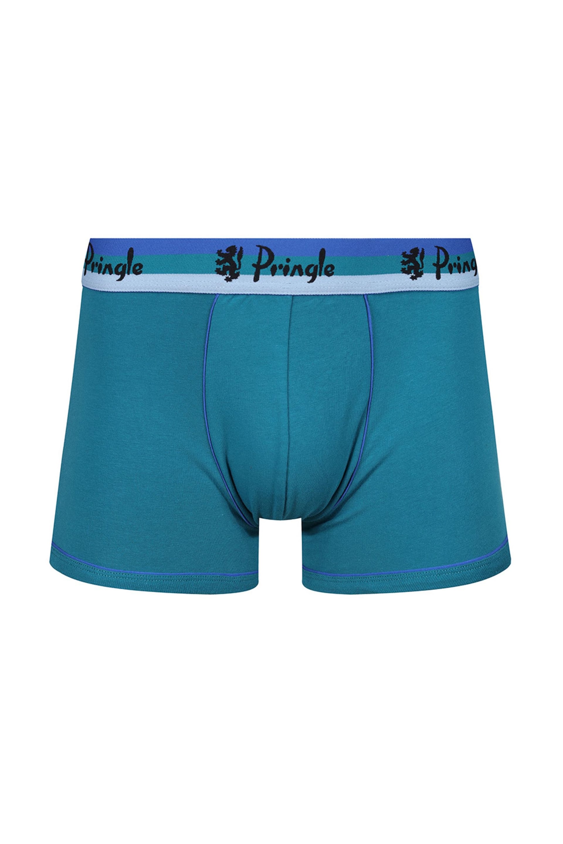 Pringle Blue Fashion Waistband Cotton Trunks - Image 4 of 5