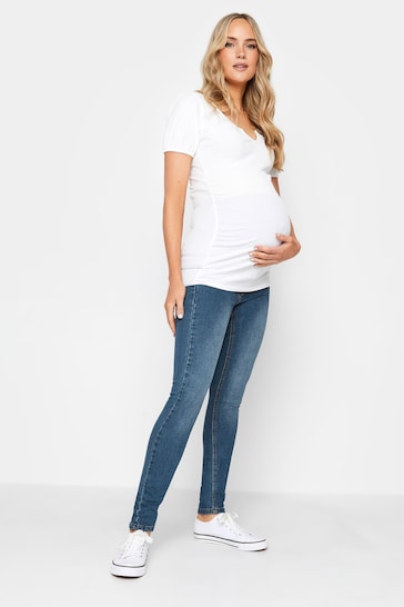 Long Tall Sally Blue Maternity AVA Skinny Jeans
