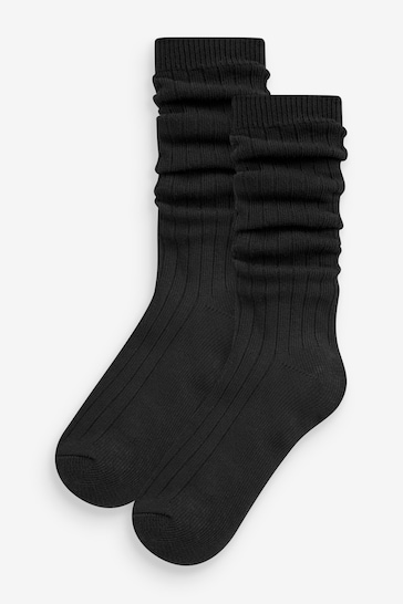 Pringle Black Classic Super Soft Slouch Socks
