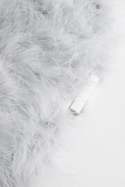 Grey Feather Clutch Bag - Image 9 of 9