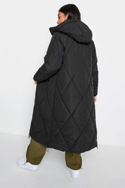 PixieGirl Petite Black Diamond Puffer Coat - Image 4 of 5