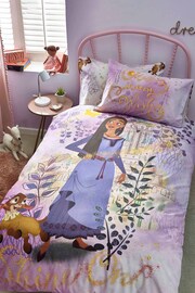 Disney Wish Purple Reversible 100% Cotton Duvet Cover and Pillowcase Set - Image 1 of 9