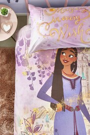 Disney Wish Purple Reversible 100% Cotton Duvet Cover and Pillowcase Set - Image 3 of 9