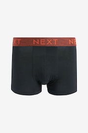 Black Rich Marl Waistband 4 pack Hipster Boxers - Image 4 of 7