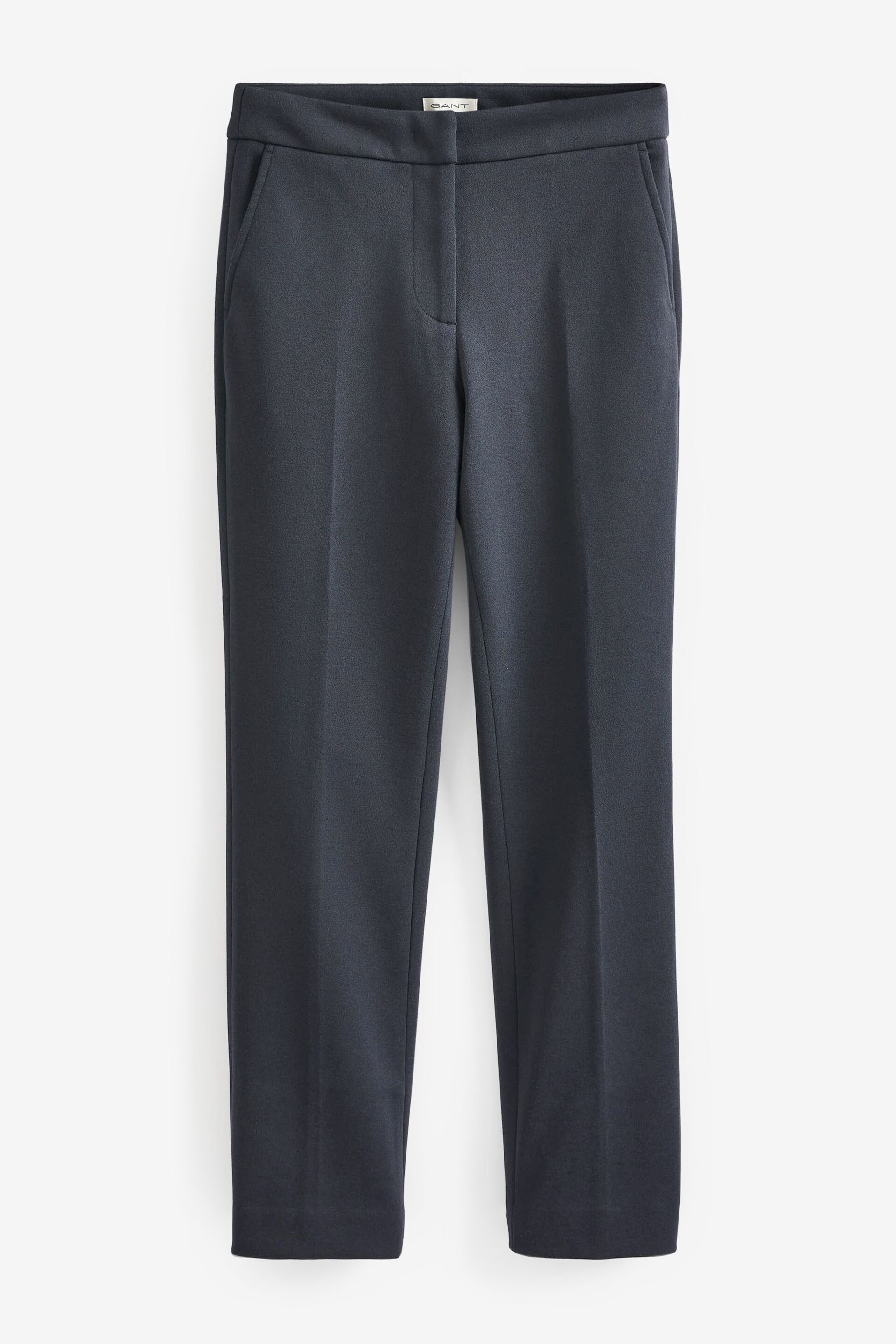 GANT Blue Jersey Cigarette Trousers - Image 6 of 6