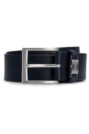 BOSS Navy Connio Smooth Leather Belt - Image 1 of 3