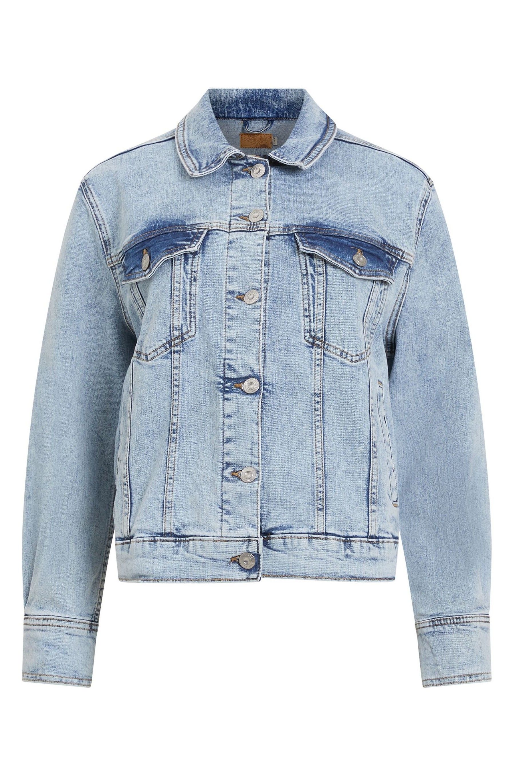Stretch store trucker jacket
