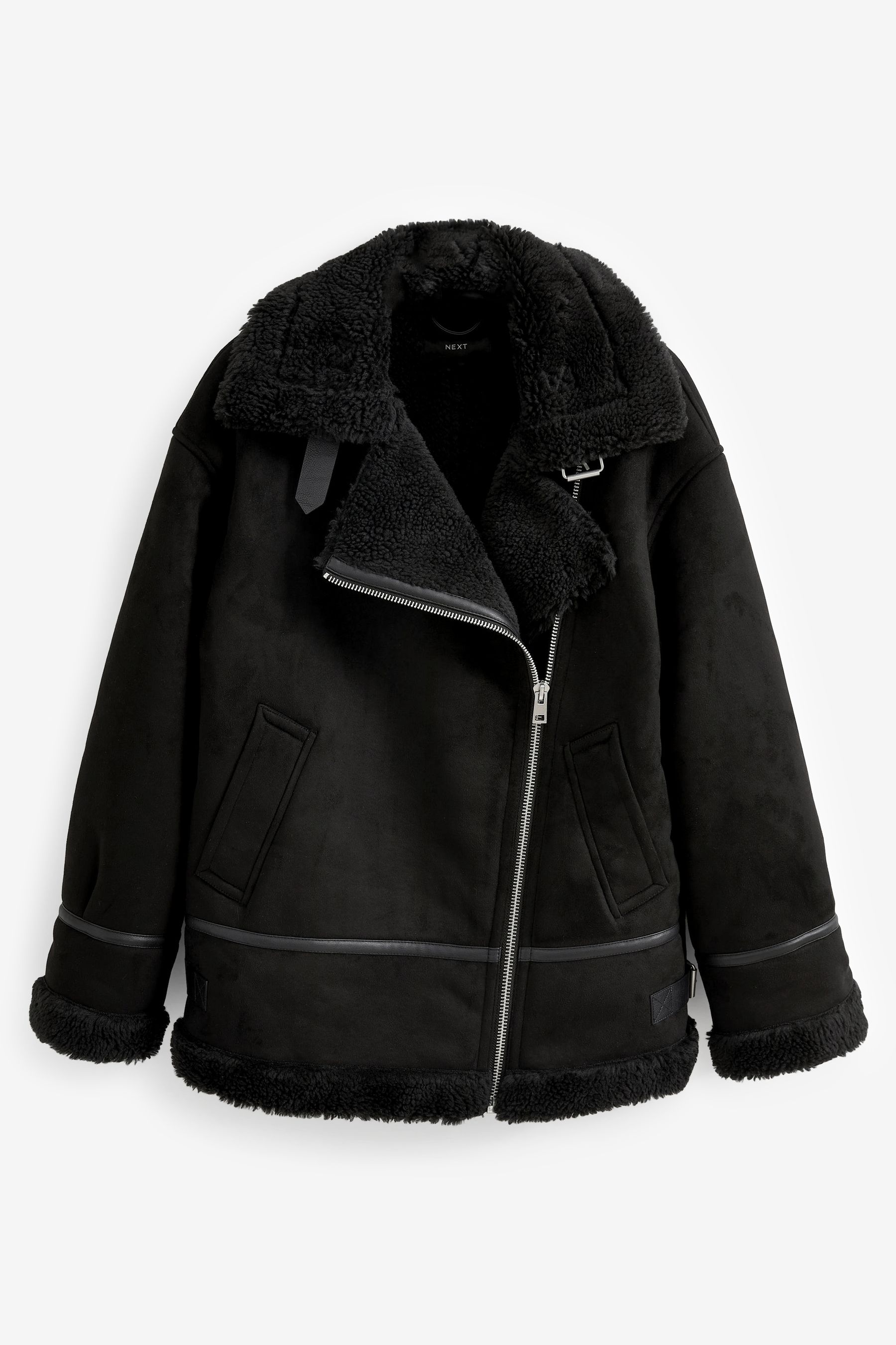 Faux suede black jacket sale