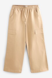 Camel Natural Wide Leg Cargo Trousers - Image 6 of 7