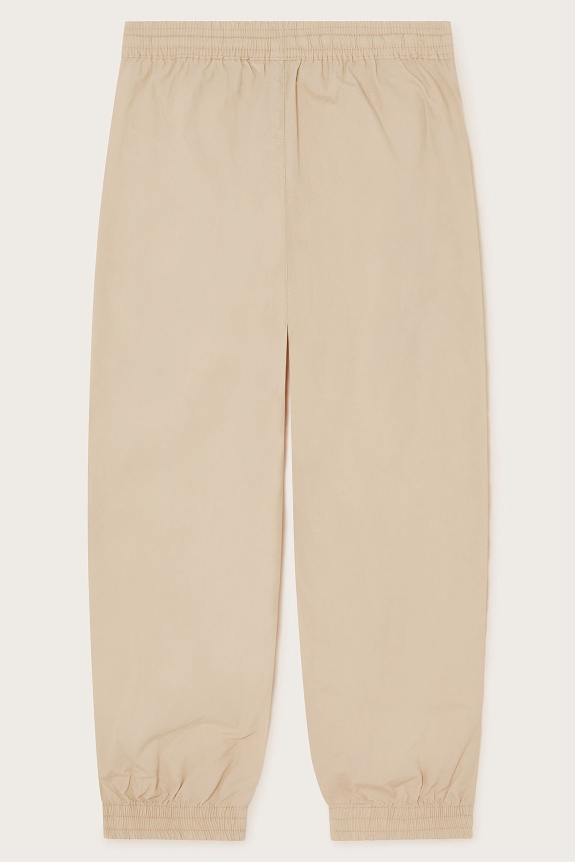Monsoon Natural Embroidered Cargo Trousers - Image 2 of 3