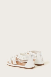 Monsoon White Pearly Strap Sandals - Image 3 of 3