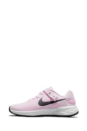 Nike Pink Revolution 6 FlyEase Easy On/Off Trainers - Image 2 of 10