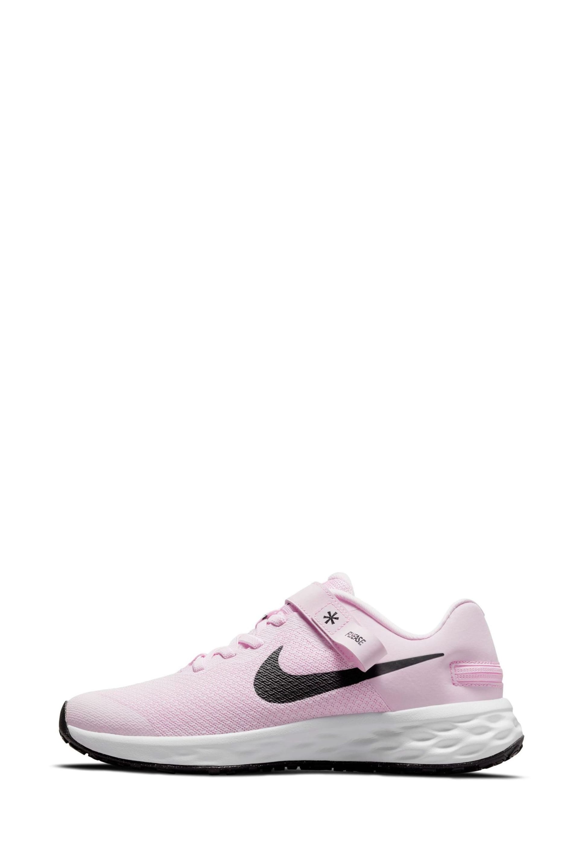 Nike Pink Revolution 6 FlyEase Easy On/Off Trainers - Image 2 of 10